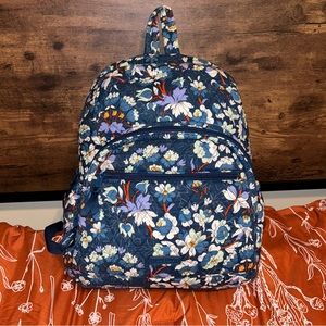 Full Size Vera Bradley Campus Backpack - Floral Burst